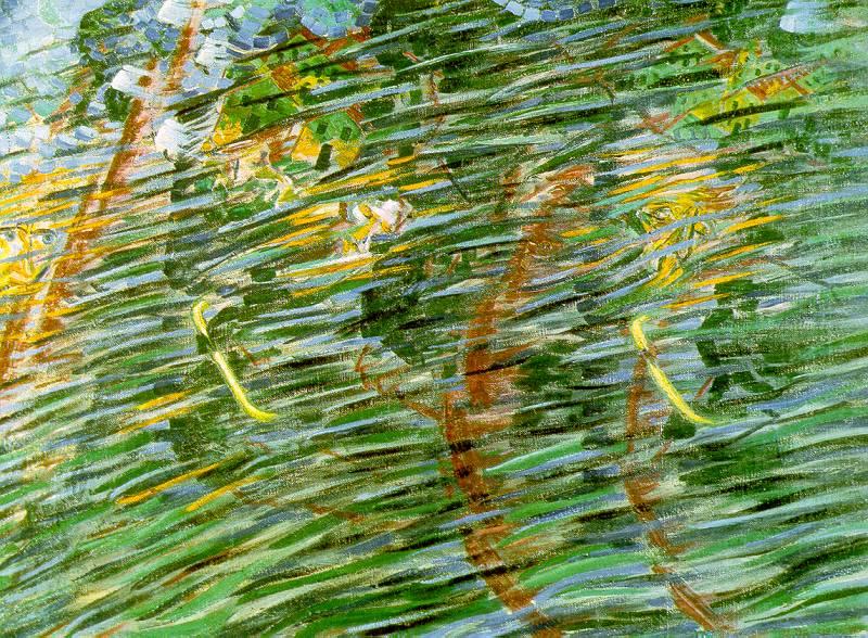 Umberto Boccioni States of Mind I: Those Who Leave oil painting image